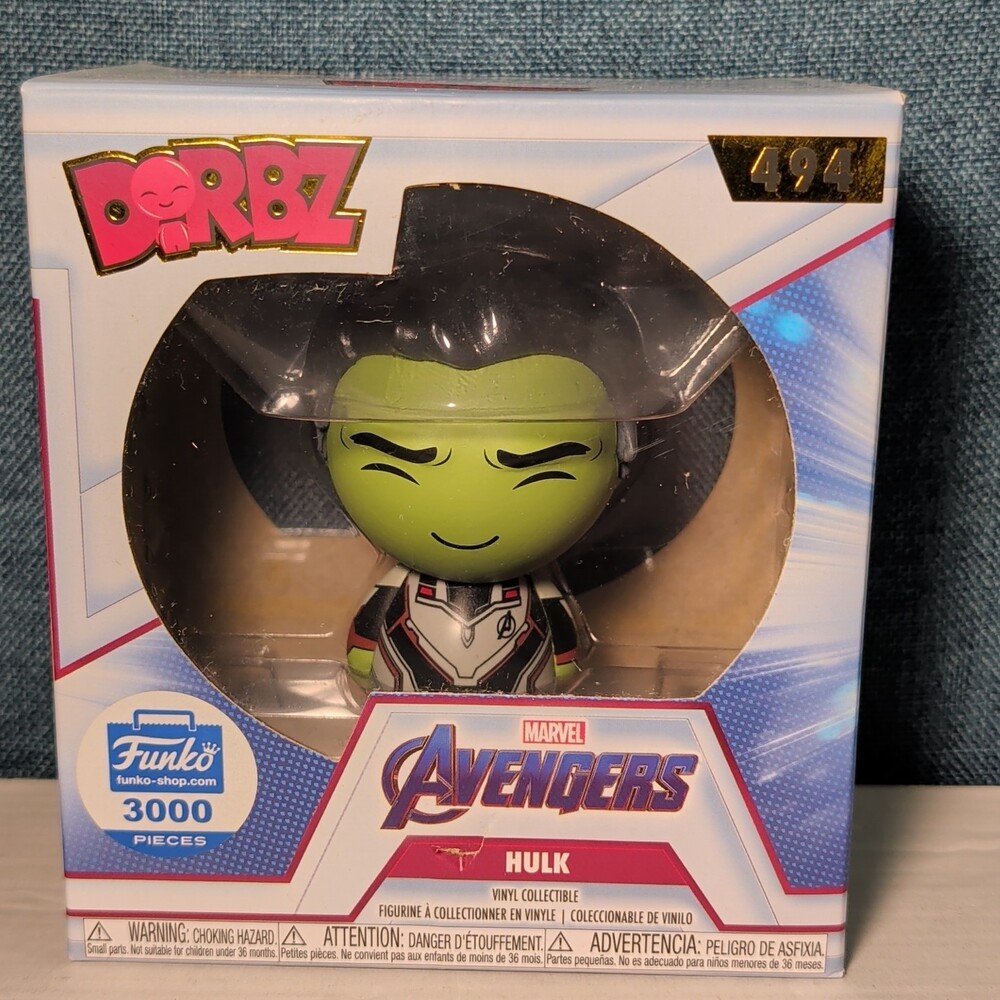 Funko Dorbz Hulk #494 Avengers Endgame Funko Shop Exclusive Limited 3000 Pcs